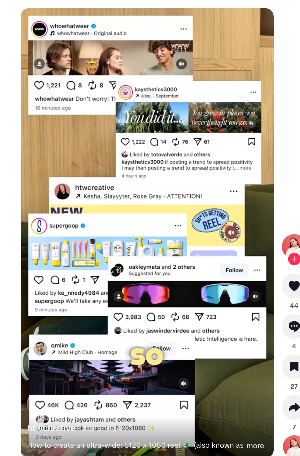 Ultra-Wide Panoramic Reels 5120x1080 — 1.1M views