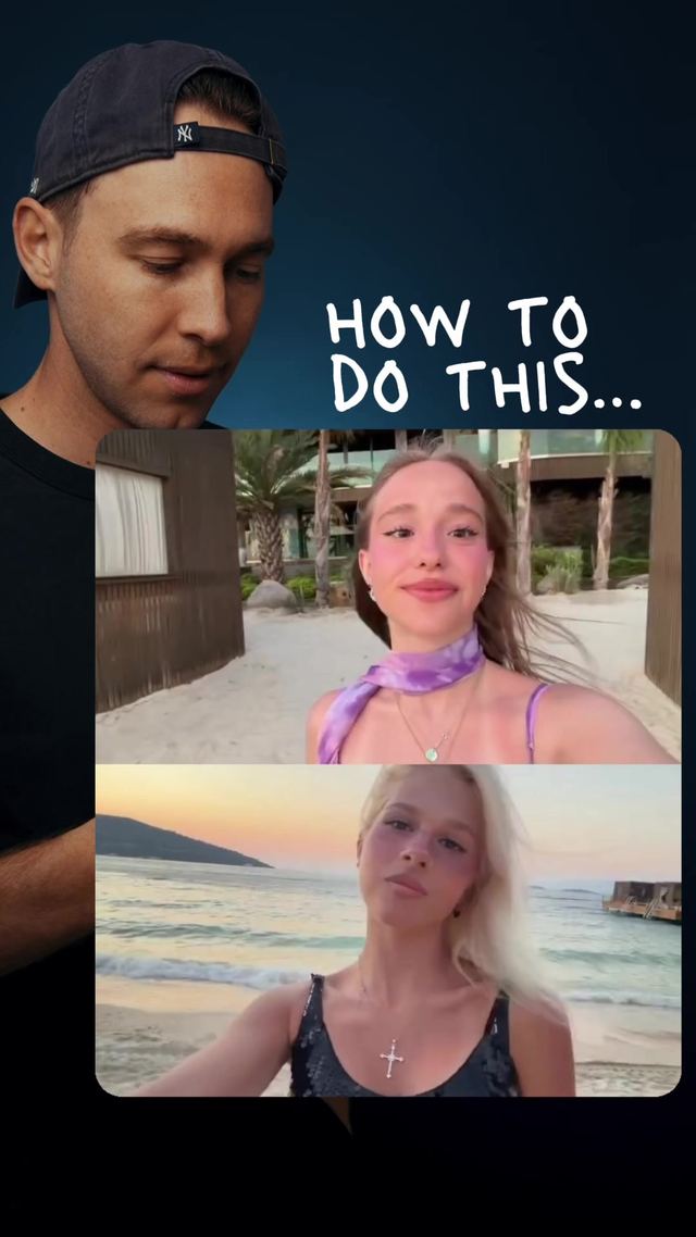 Slow motion split screen CapCut trend by @stevenwommack on TikTok