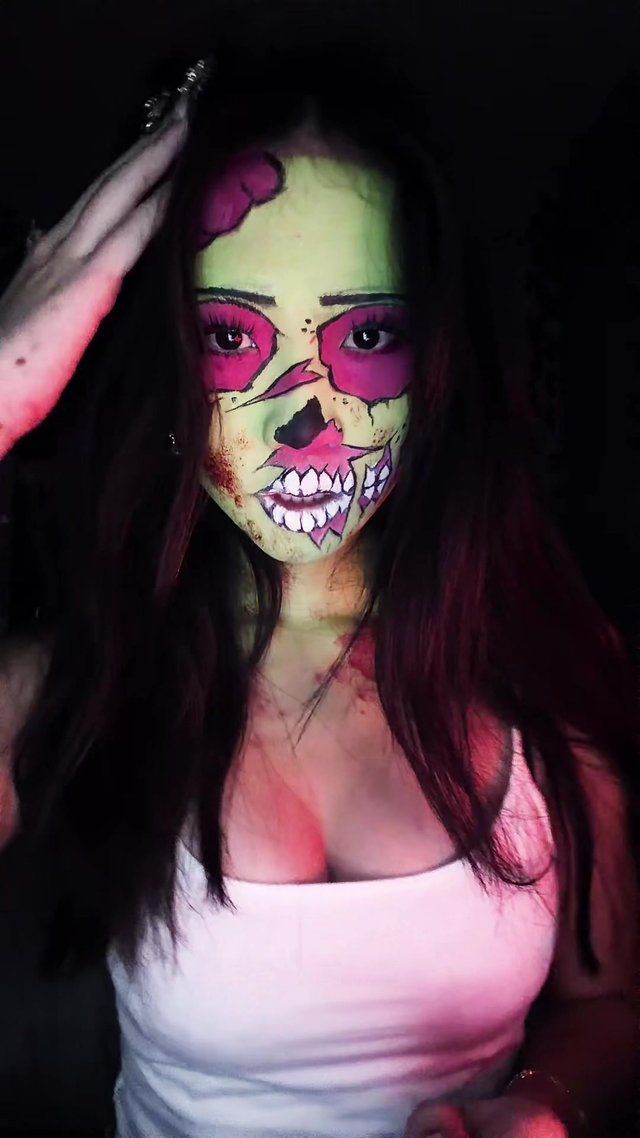Zombie Makeup Transformation Cut by @keirajoonam on TikTok