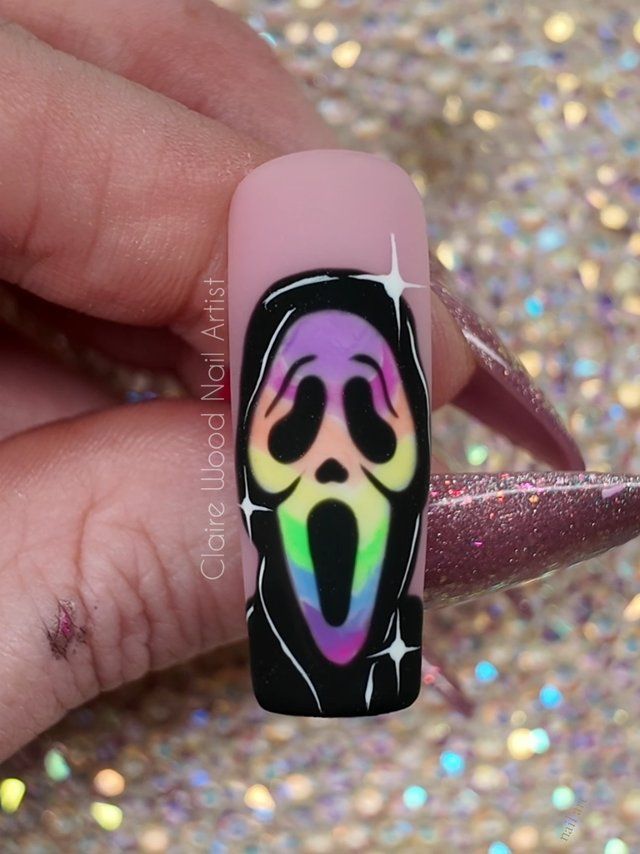 Halloween Nail Art Reveal by @clairewoodnailartist on TikTok