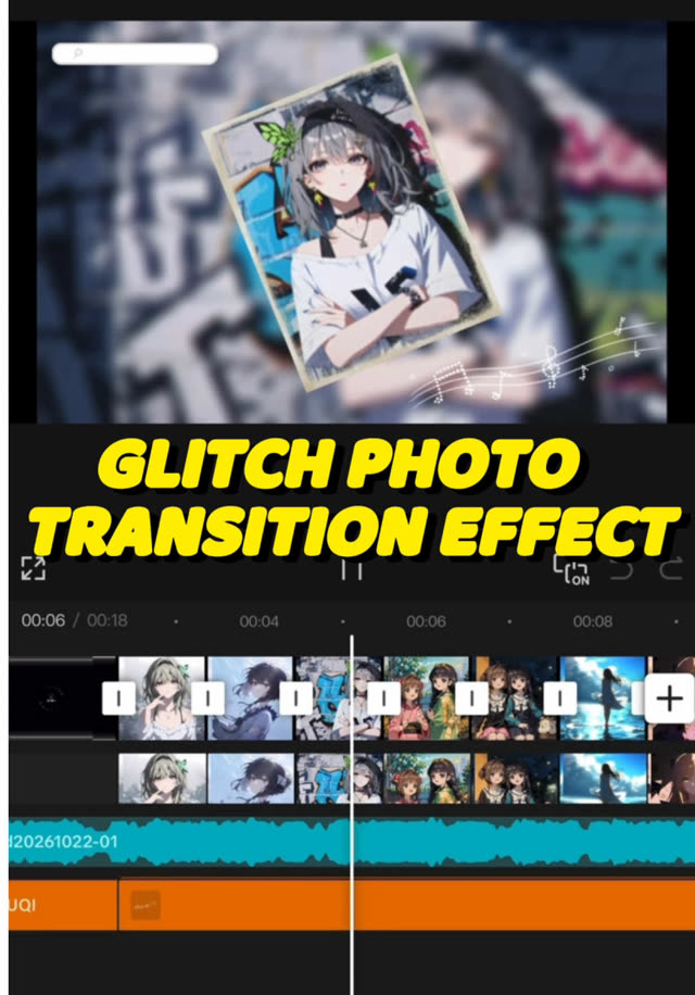 Whip-Pan Into Glitch Transition by @ezcapcut on TikTok