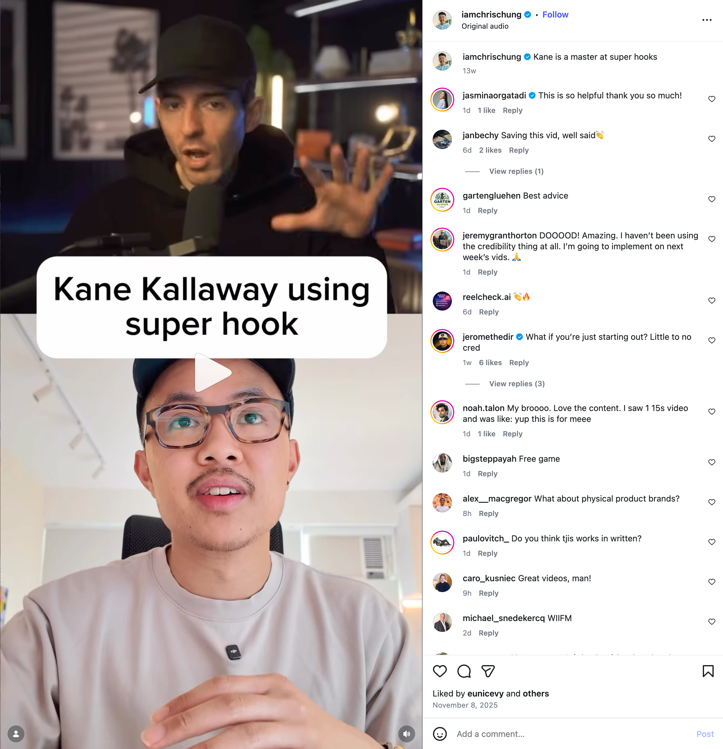 Chris Chung @iamchrischung breaking down the Super Hook concept